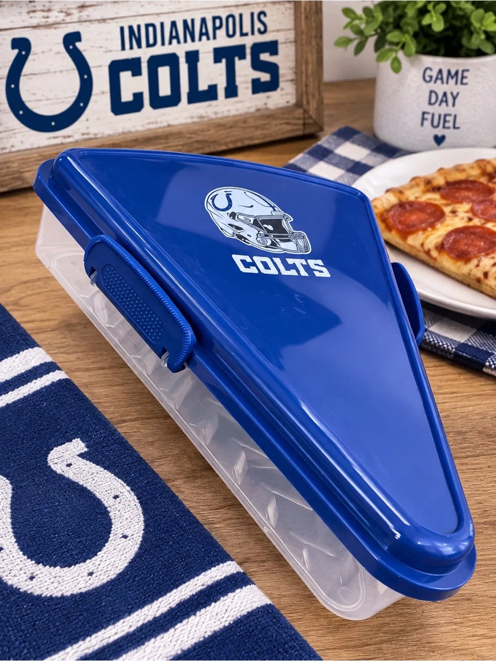 Indianapolis Colts NFL Pizza Slice Food Container 🏈🍕
